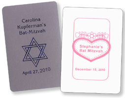 Playing Cards for Bar/Bat Mitzvahs