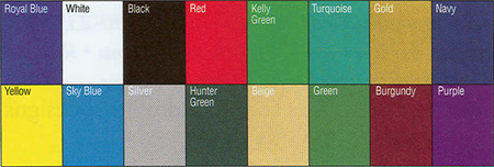 Color Chart for Confirmation Cards, Low Quantity, Casino-quality, Custom-printed Playing Cards