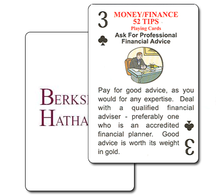 Money and Finance Tips Faces Playing Cards