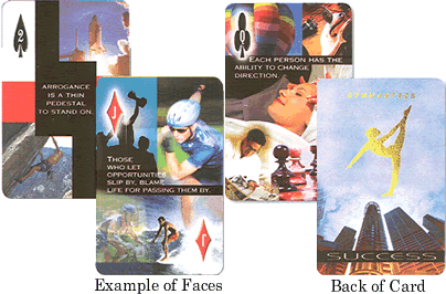 Motivational Faces Playing Cards