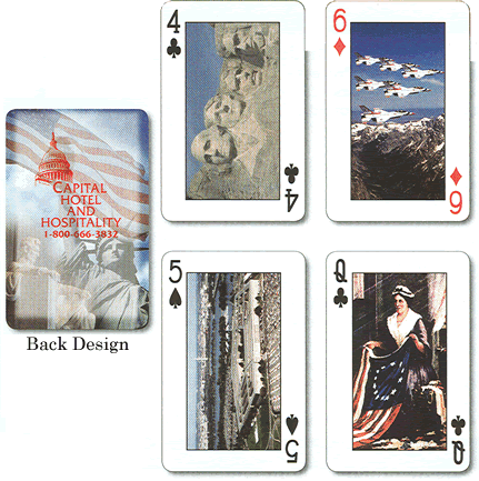Patriotic Faced Playing Cards