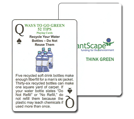 Custom Recycling Tips Playing Cards