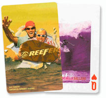 Reef Playing Cards with Custom Fronts and Backs on 300 Gram Paper Stock