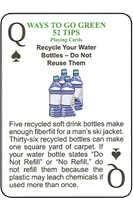 Custom Recycling Tip Playing Cards