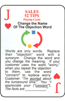 Sales Tips Playing Cards