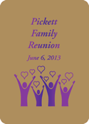 Family Hearts Custom Reunion Playing Cards