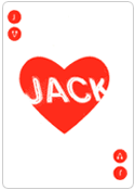 Jack of Hearts Custom Playing Cards Face
